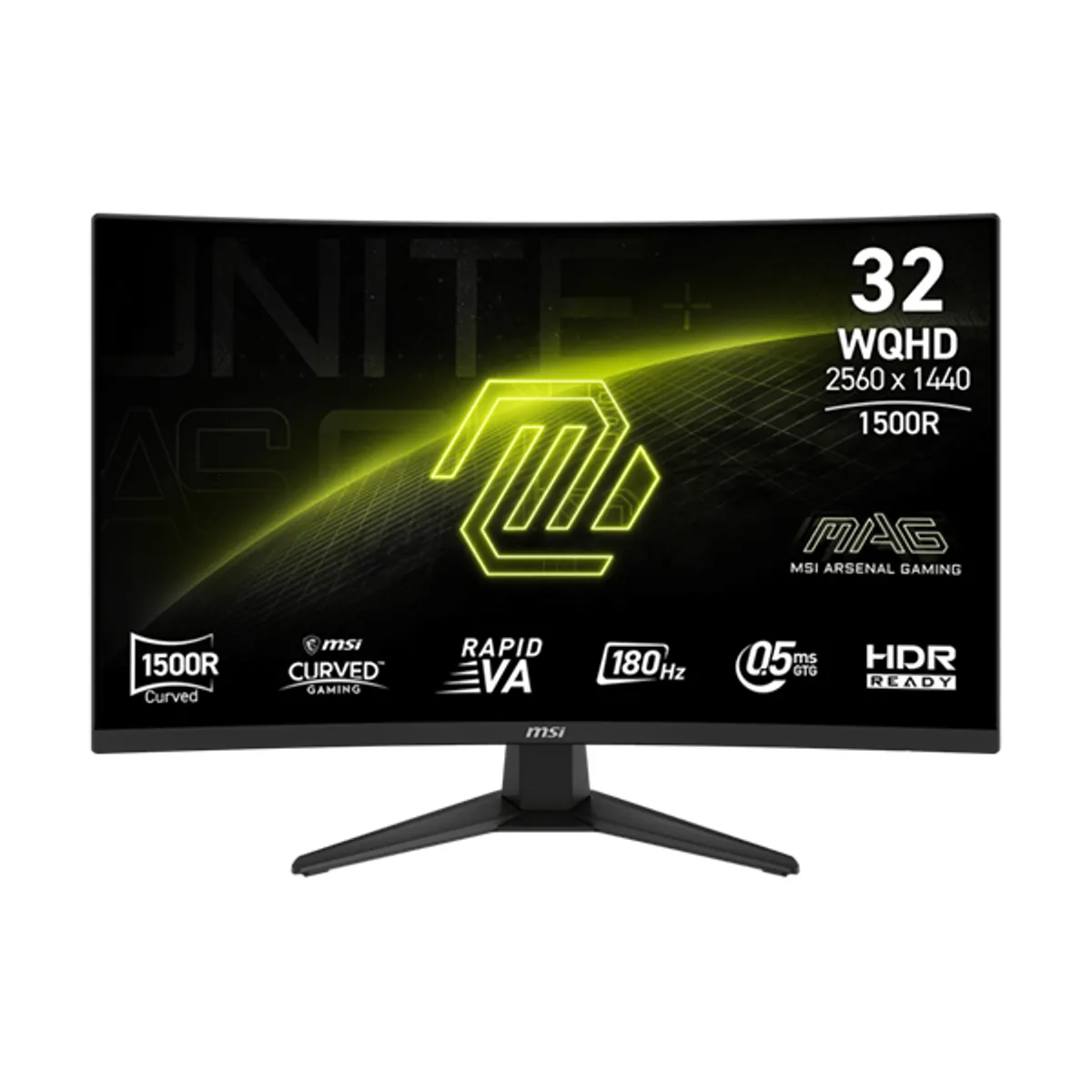 MSI DT 9S6-3DE04T-001 játékmonitor 31,5" 2560x1440 180 ívelt 100x100 VESA hdmi displayport usb-c fényerő 300 kontraszt 3500:1 fekete #1