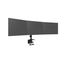 Multibrackets 7350105210372 Asztali konzol 3 képernyőre 15"-24" VESA 75x75, 8 kg képernyőnként, dőlés 20 fok, forgás 90 fok, yaw 10 fok, fekete #7