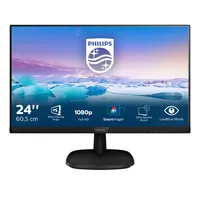 PHI MON 243V7QJABF/00 monitor 23.8" ips 1080p 75hz 16:9 100x100 vesa hdmi displayport d-sub beépített táp hangszóró fejhallgató kimenet #1