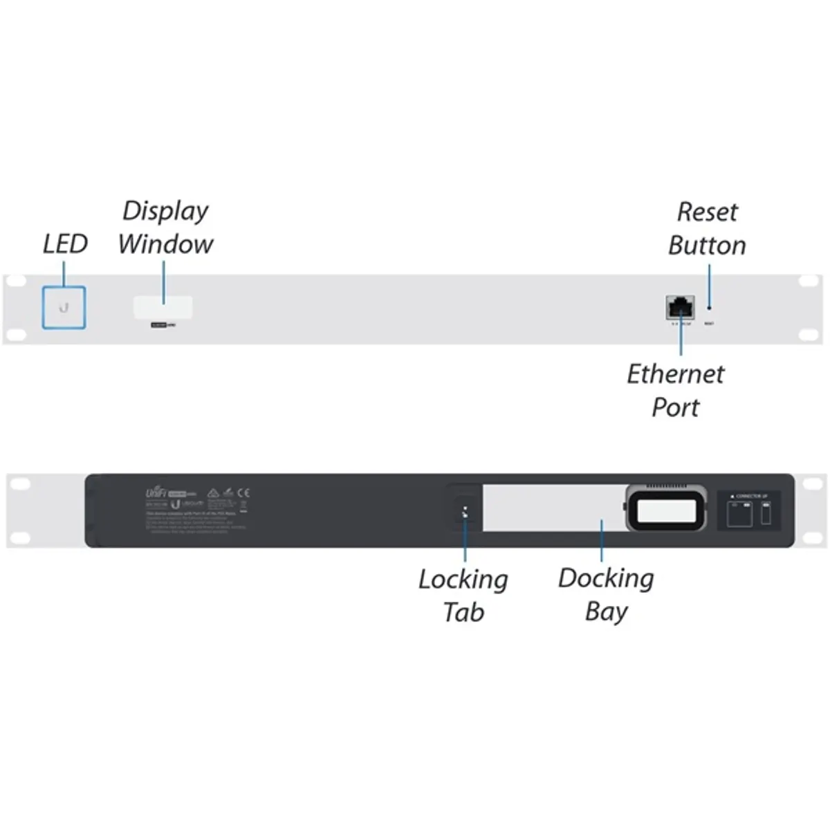 UBIQUITI CKG2-RM Cloud Key Gen2 rack mount kit 1x GbE PoE USB-C power alumínium burkolat #3