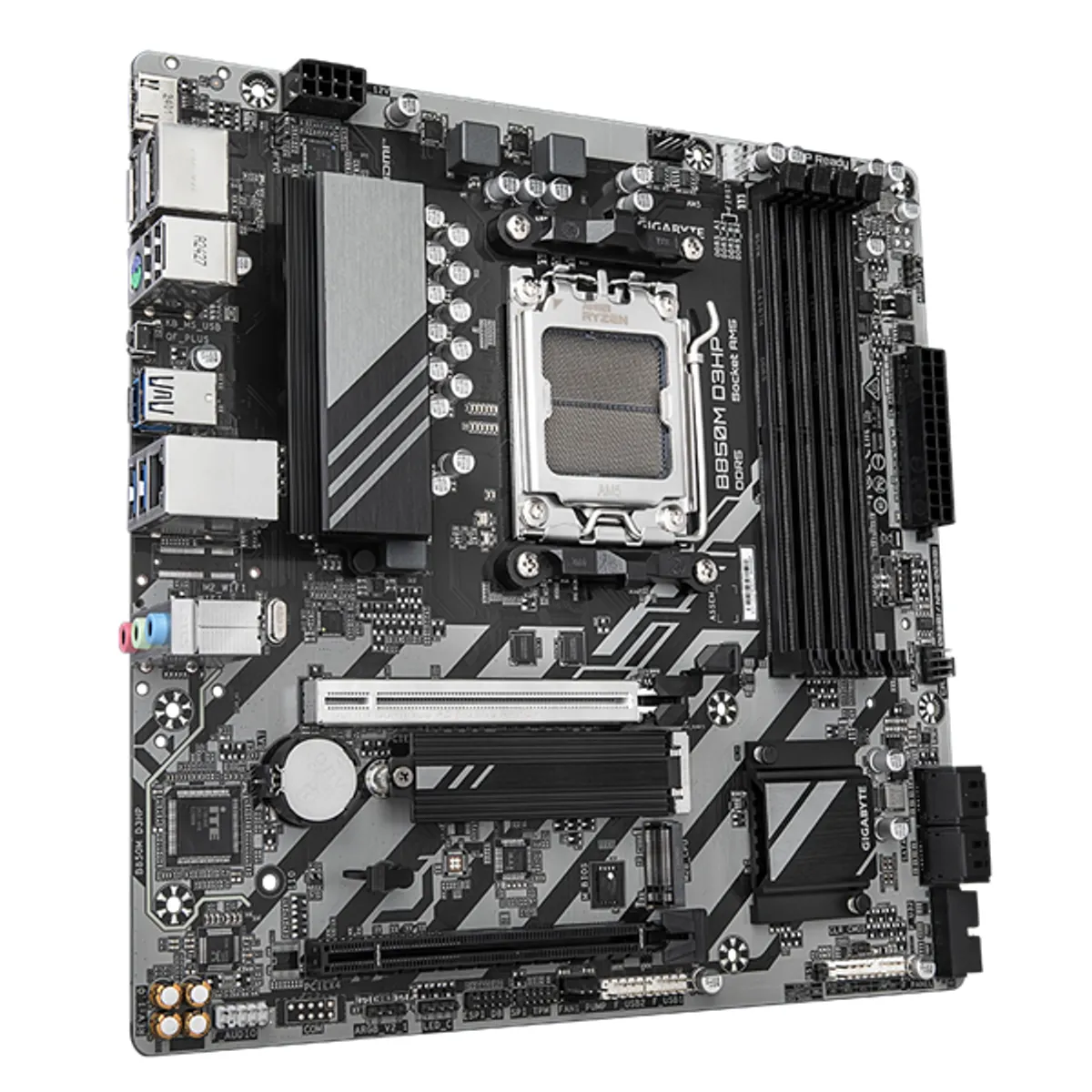 GIGABYTE B850M D3HP alaplap AMD AM5 DDR5 4x DIMM PCIe 5.0 x16 M.2 2 db microATX HDMI DP #1