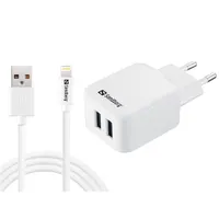 SANDBERG 441-03 AC töltő EU Lightning 2.4A USB-A kábel 1 m #1
