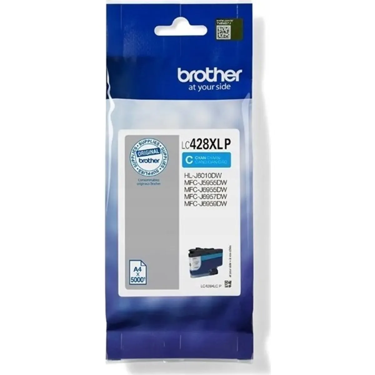 BROTHER LC428XLCP tintapatron cián 5000 oldal eredeti 1 db #1
