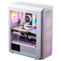 ADATA VALORAIRPLUSMTA-WHCWW Valor Air Plus üvegfalú fehér 3x belső 3.5" bővítőhely, 2x USB 3.0, 1x Audio, táp nélkül, 2x RGB ventilátor