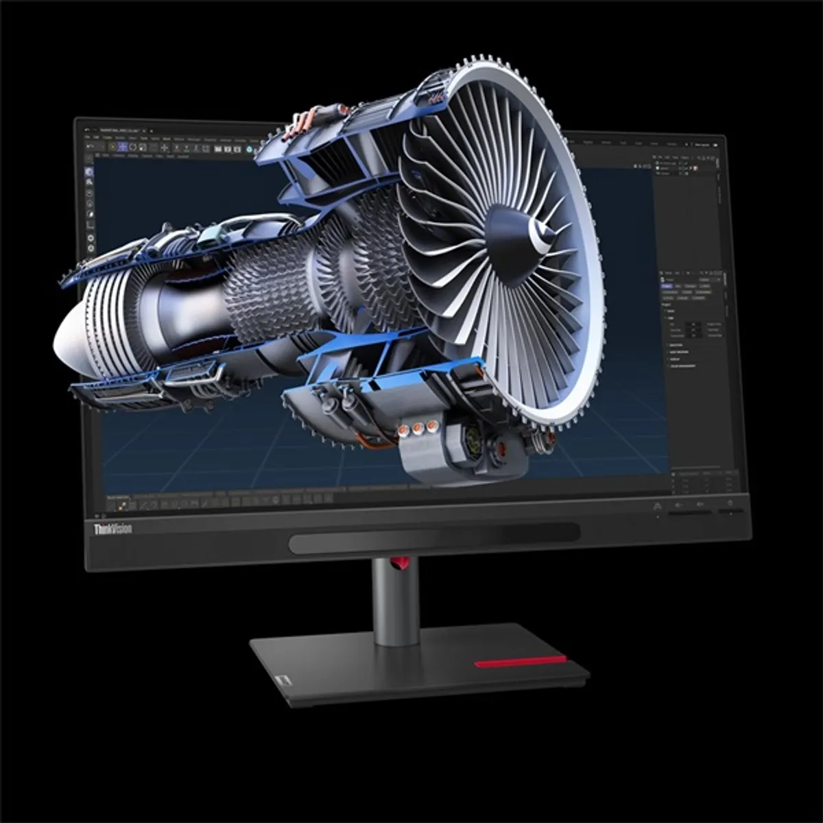 LENOVO-COM 63F1UAT3EU monitor 27" UHD IPS 60 Hz 4ms HDMI 2.1 DP 1.4 USB-C upstream PD USB-C 15W USB-A 4x dönthető állítható magasság VESA 100x100 #2