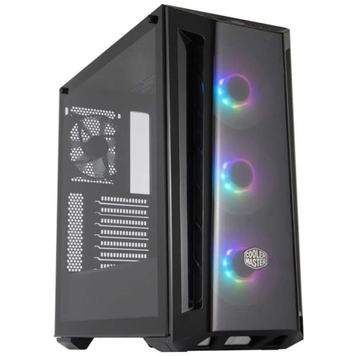 COOLER MASTER MCB-B520-KGNN-RGA MasterBox MB520 ARGB 4db ventillátor üvegfalú tápegység nélkül fekete #1