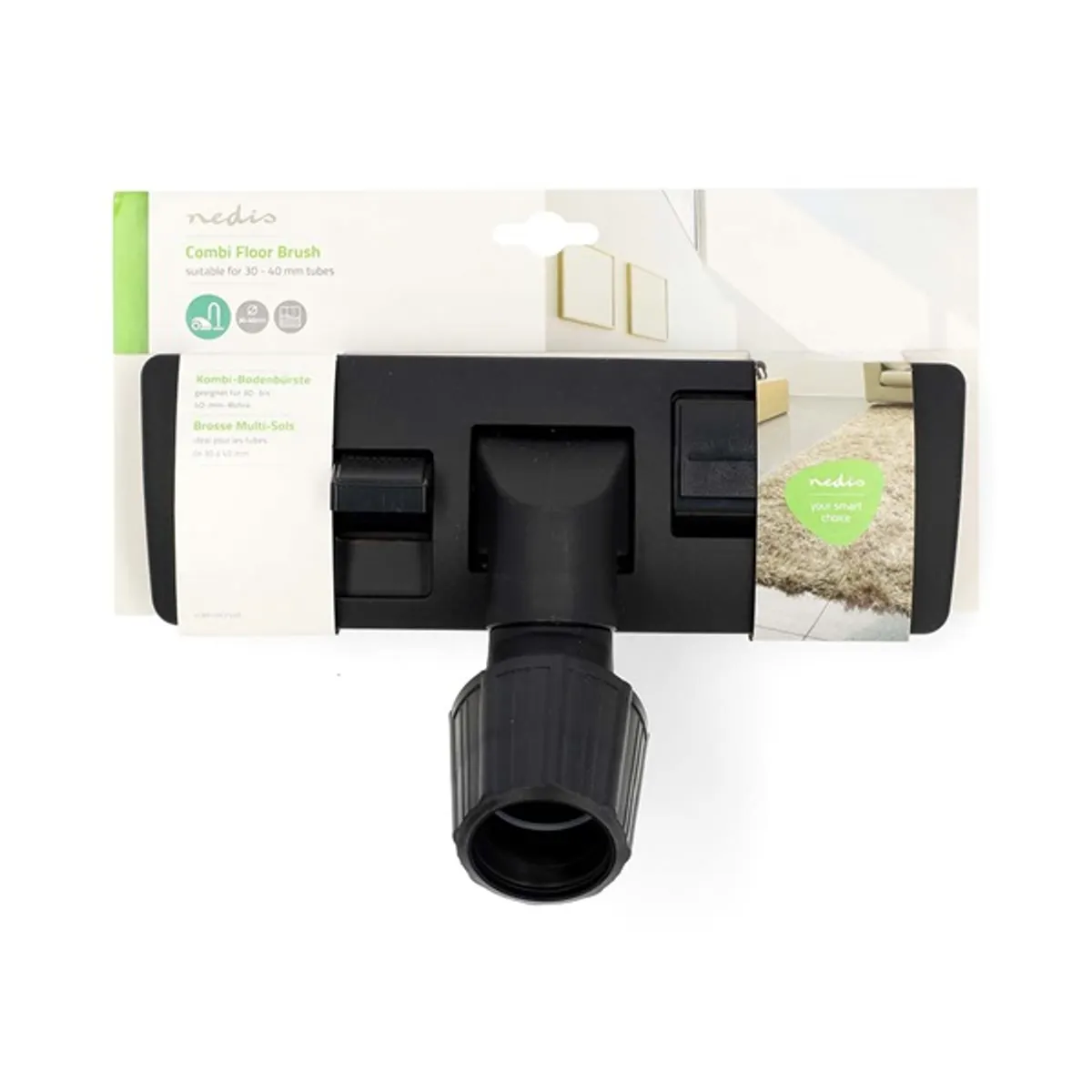 Nedis VCBR110CFVAR Vario kombinált padlókefe 30-40 mm univerzális #3
