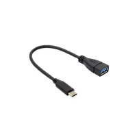 SBOX USB-F-TYPEC\/R Adapter USB A női Type-C férfi fekete #1