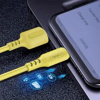 COLORWAY CW-CBUM043-Y USB-MicroUSB kábel puha szilikon 1m sárga 2.4A #6