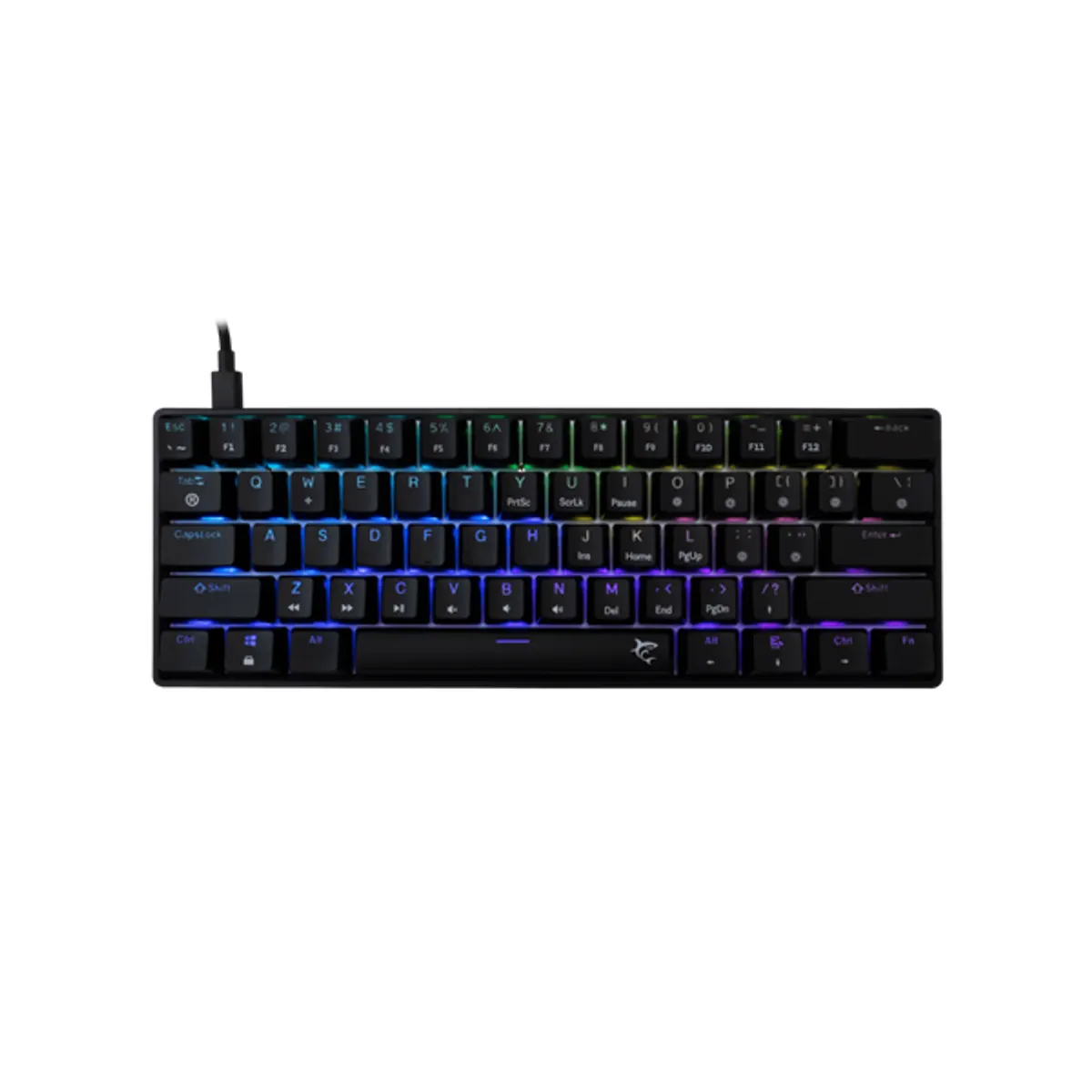 Whiteshark WS GK-004123B/BL-HU mechanikus billentyűzet HU vezetékes Type-C USB 2.0 világítás #1
