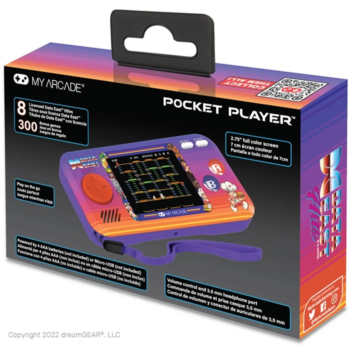 My Arcade DGUNL-4127 Pocket Player Data East 300 #2