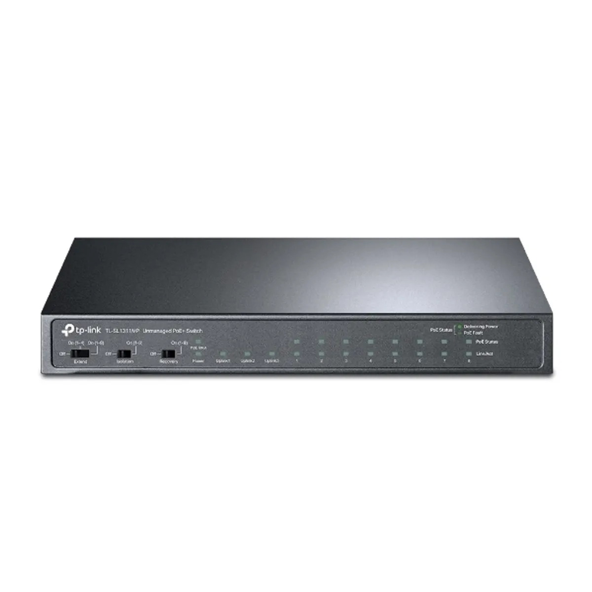 TP-LINK TL-SL1311MP asztali switch 8× 10-100 Mbps PoE portok, 2× Gigabit RJ45, 1× SFP #1