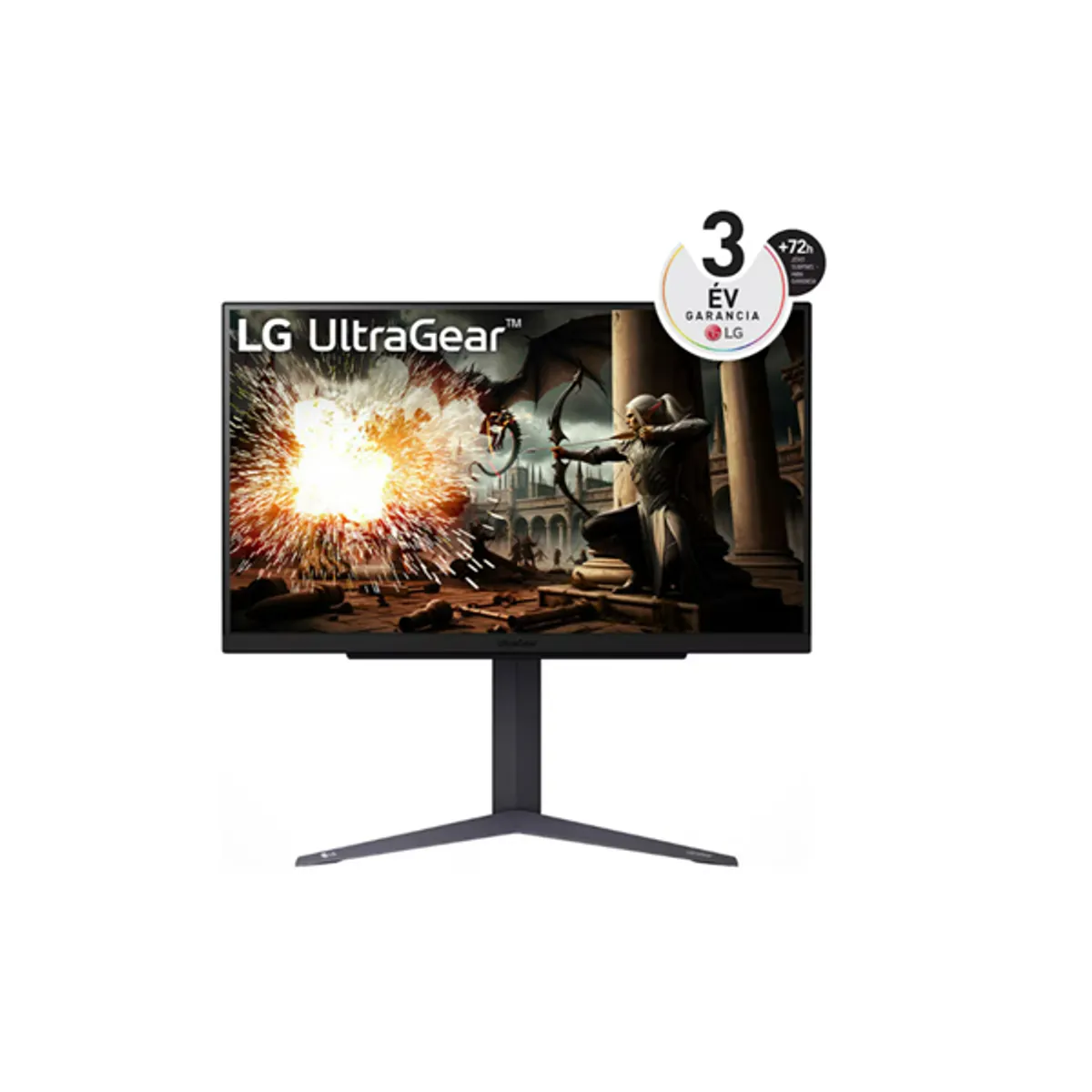 LG MON 27GS75Q-B.AEU gaming kijelző 27" 2560x1440 IPS 180 Hz 1 ms HDR 178° 100x100 VESA HDMI DP fejhallgató kimenet #1