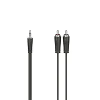 Hama 00205110 3,5mm jack-2RCA összekötőkábel 1,5 m fekete