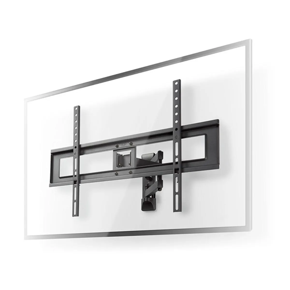 NEDIS TVWM1550BK fali tv-konzol dönthető és forgatható 37"-70" vesa kompatibilis 100x100-600x400 teherbírás 35 kg acél fekete #1