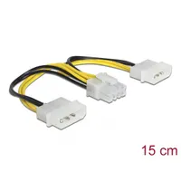 DELOCK 83410 tápkábel 8 tűs EPS 2x4 Molex 15 cm