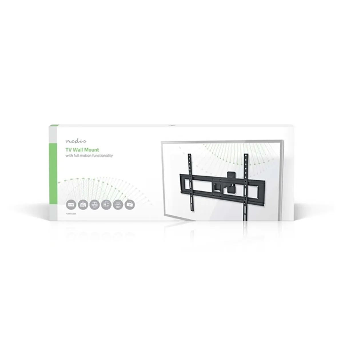NEDIS TVWM1450BK mozgatható tartó 170° forgatás 20° dőlésszög 37-70" #3