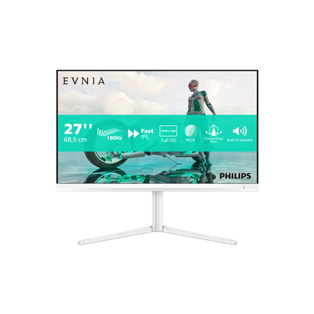 PHI MON 27M2N3201A/00 monitor 27" IPS FHD 180 Hz 1 ms HDMI DP hangszóró VESA 100x100 állítható #1