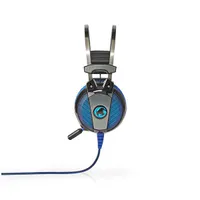 NEDIS GHST500BK Gaming fülhallgató térhatású USB 2,1 m hajlítható mikrofon fekete-kék #3