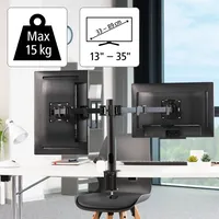 HAMA 00118494 Monitorkar dupla Full Motion 13"-35" 75x75,100x100 VESA #6