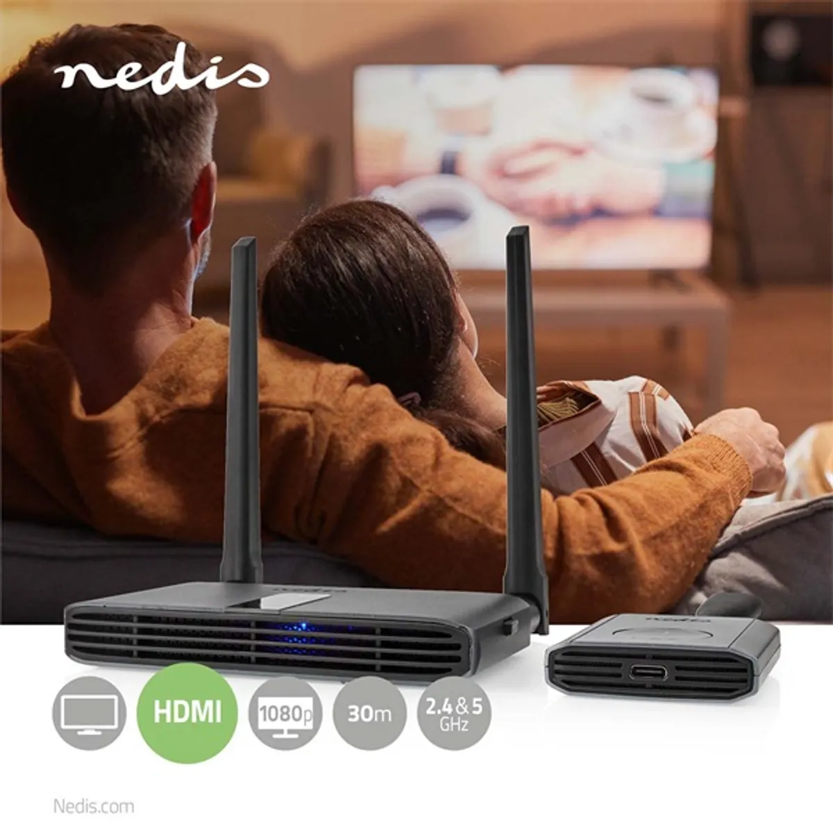 Nedis VTRA3460GY vezeték nélküli HDMI átadó 30 m 1080p 0.2 s késleltetés #2