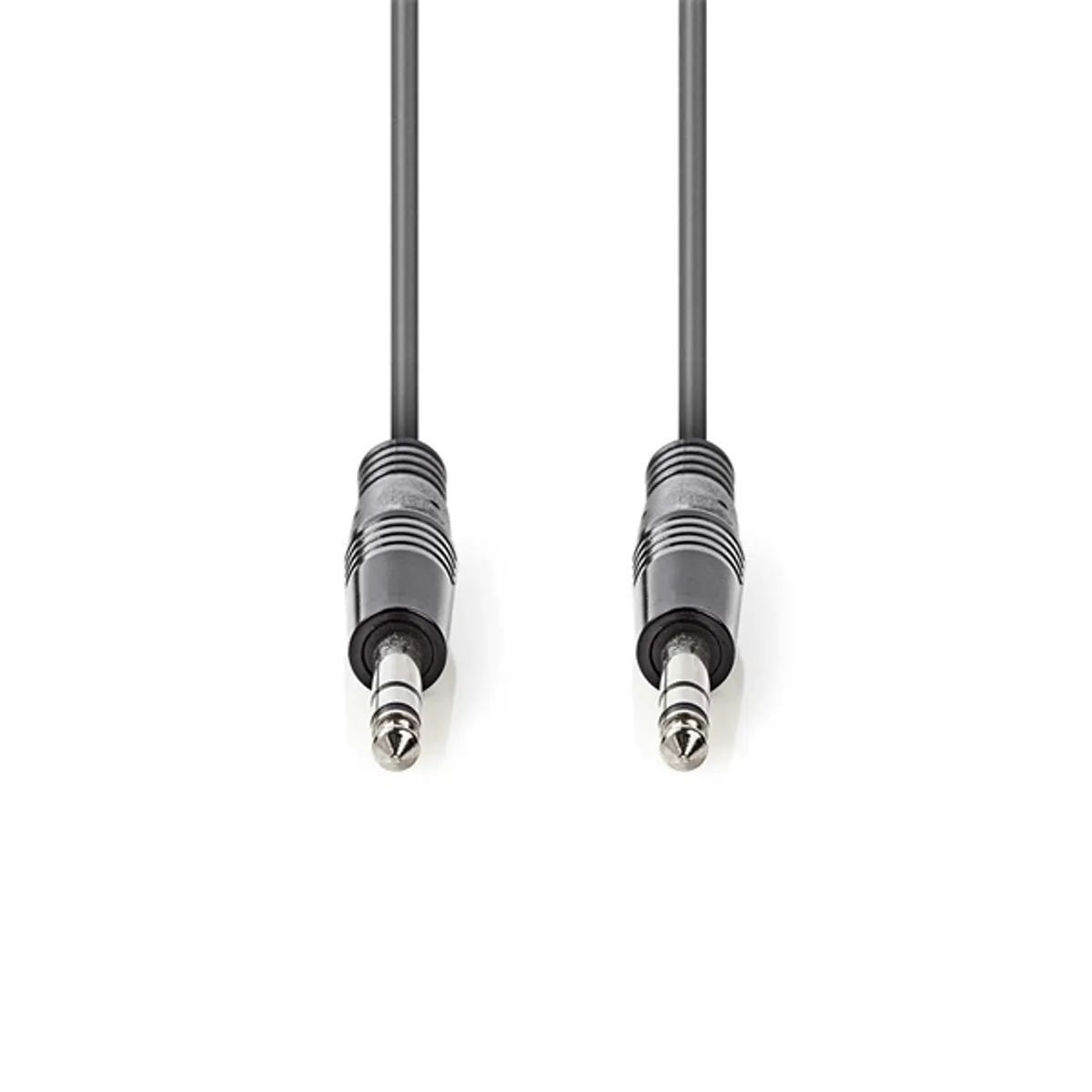 Nedis COTH23020GY50 félprofi audio kábel, 2 x 6,35mm sztereo jack dugó, 5m, rugalmas #1