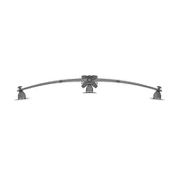 Multibrackets 7350105210372 Asztali konzol 3 képernyőre 15"-24" VESA 75x75, 8 kg képernyőnként, dőlés 20 fok, forgás 90 fok, yaw 10 fok, fekete #6