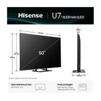 HISENSE 50U7Q U7Q MiniLED 50" 4K 144Hz VRR MEMC Dolby Vision Dolby Atmos VIDAA #2