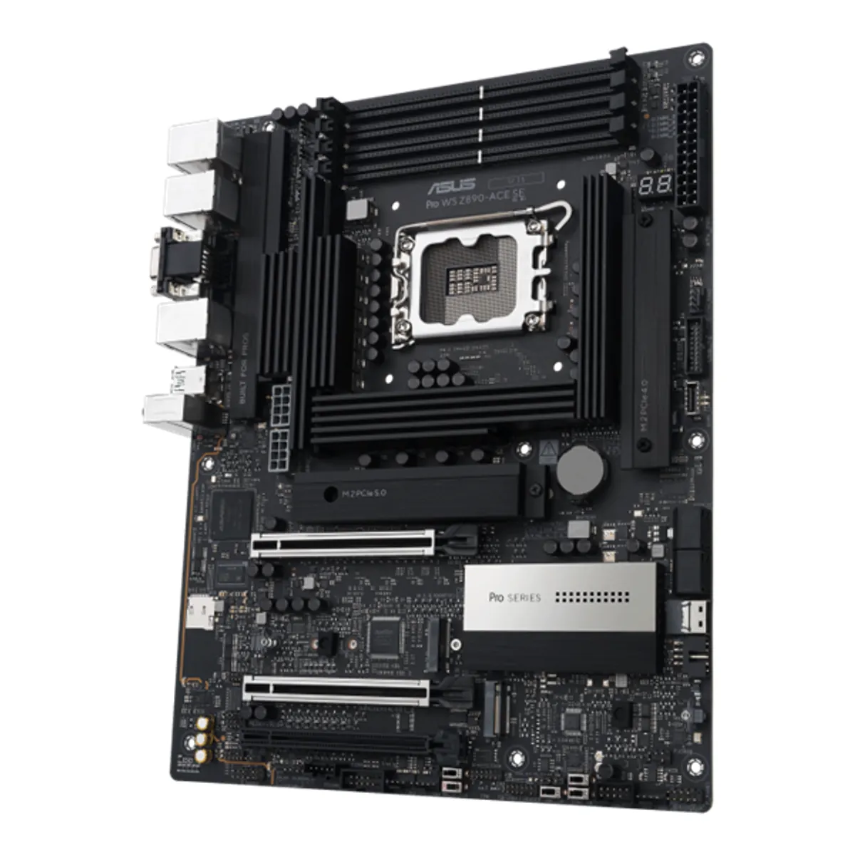 ASUS PCC PRO WS Z890-ACE SE Pro WS Z890-ACE SE S1851 foglalat ATX DDR5 5200MHz 4 db memóriafoglalatok 256 GB 3x PCIe x16 HDMI Thunderbolt 10G 2.5G #1