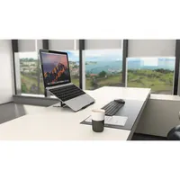 Kensington K50417WW Easy Riser alumínium laptopállvány 6 fokozatú magasságállítás 86-118 mm 22-33 fok 16"-os laptophoz 0,4 kg