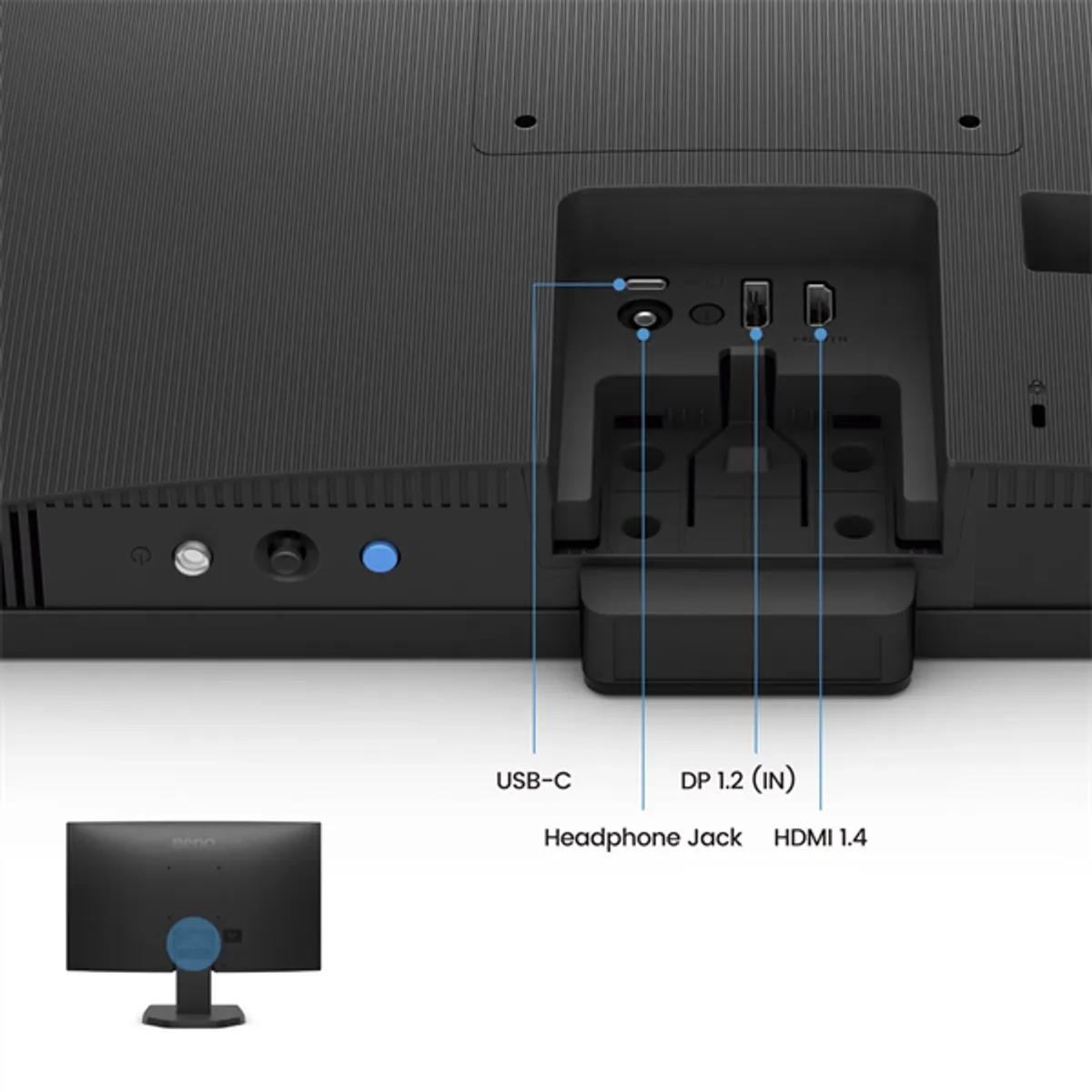 BENQ 9H.LNKLB.QBE kijelző 24" 1920x1080 144 Hz IPS 5ms 1500:1 HDMI DP USB-C Fehér #7