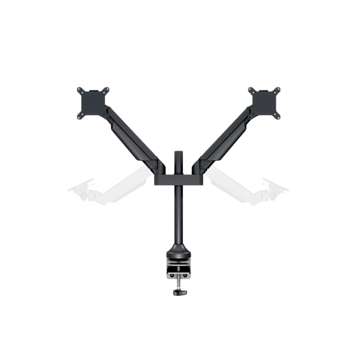 Multibrackets 7350022737204 m VESA gas lift arm dual fekete 15-32" #7