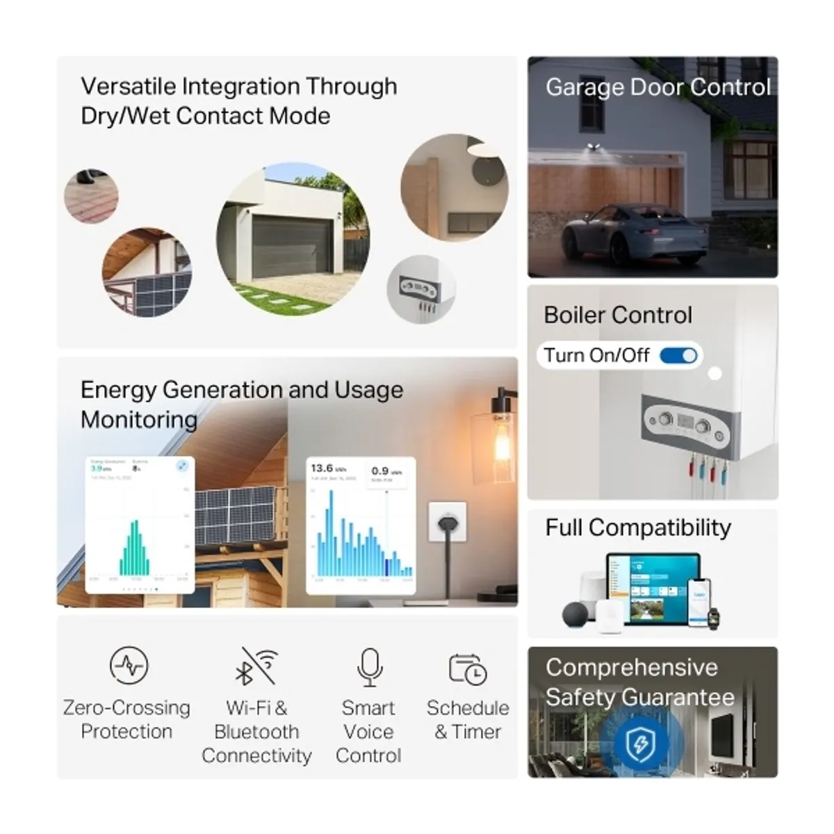 TP-LINK TAPO S110E Kapcsoló modul 100-250 V 150 W Wi-Fi Bluetooth Apple HomeKit Alexa Google Home #2