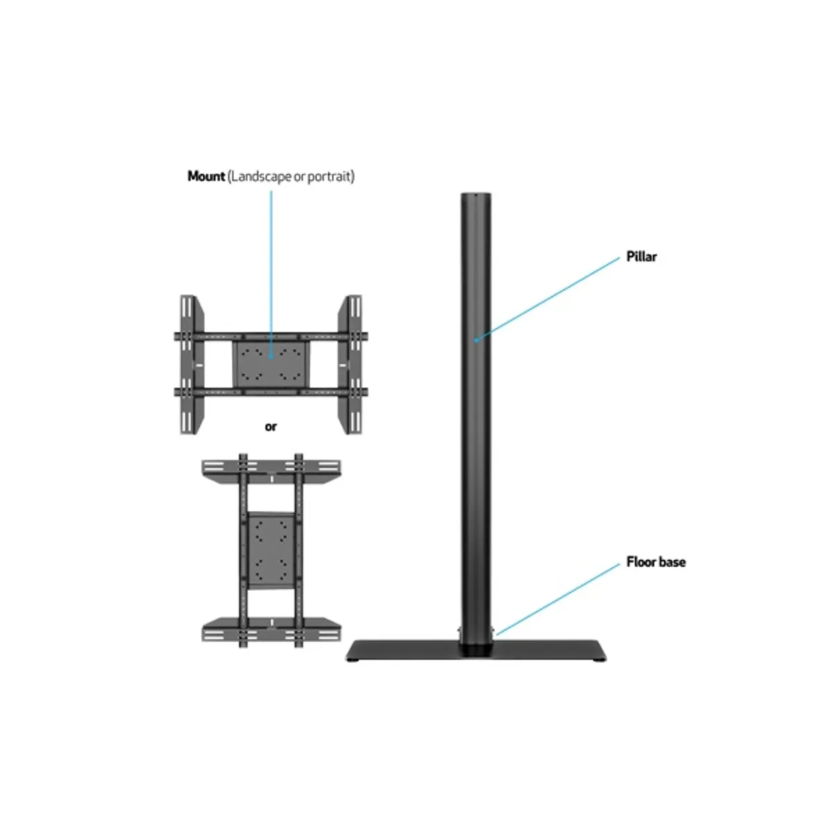 MULTIBRACKETS 7350073732425 tévé- és monitorkonzol #8