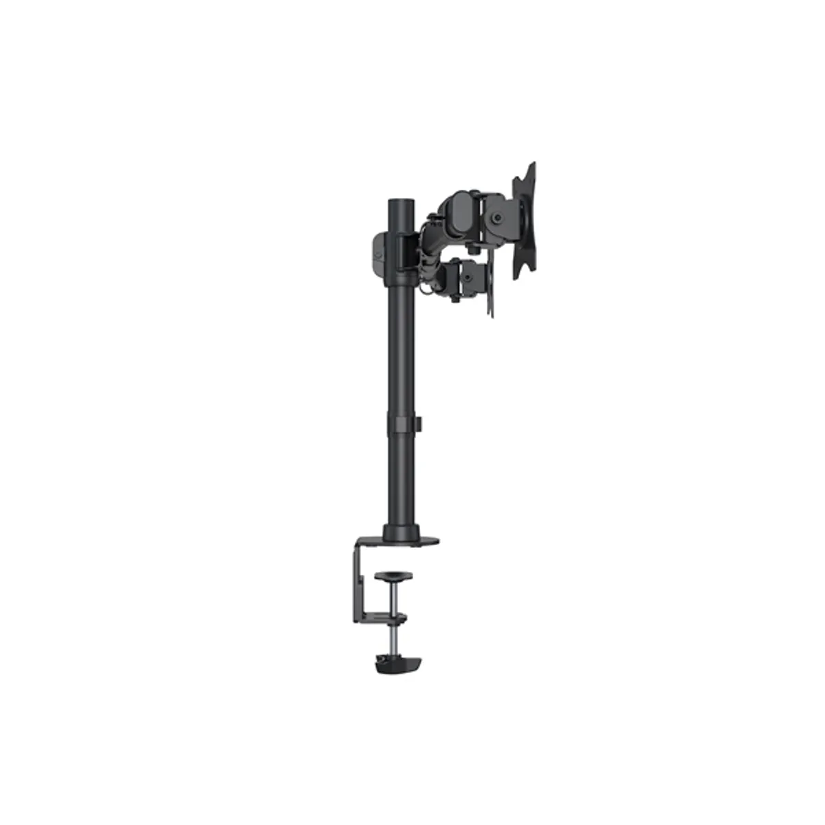 MULTIBRACKETS 7350073733309 M Deskmount Basic Dual 15-27" Fekete 75x75 100x100 VESA Dönthető Forgatható 7,5 kg #6