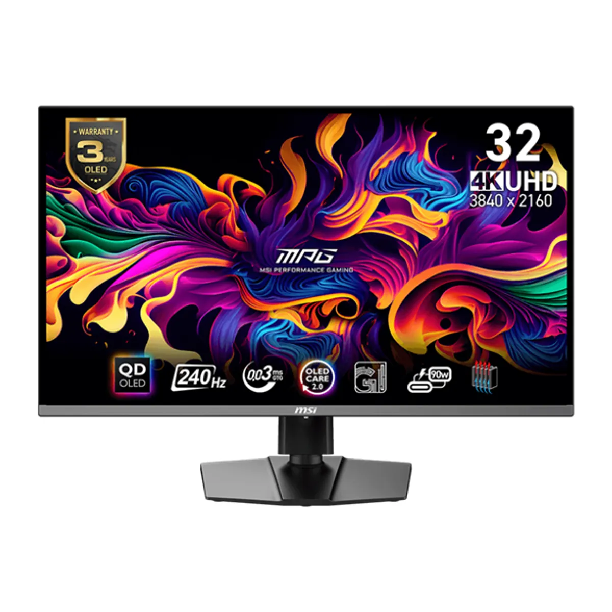 MSI DT 9S6-3DD29A-054 OLED játékmonitor 31.5" 3840x2160 240Hz 0.03ms 16:9 150000:1 HDMI DisplayPort USB-C #1