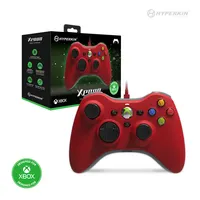 Hyperkin M01368-RD Xenon kontroller, vezetékes, piros, Xbox Series X és S, Xbox One, Windows 10 és 11, 3,5 mm jack, licencelt