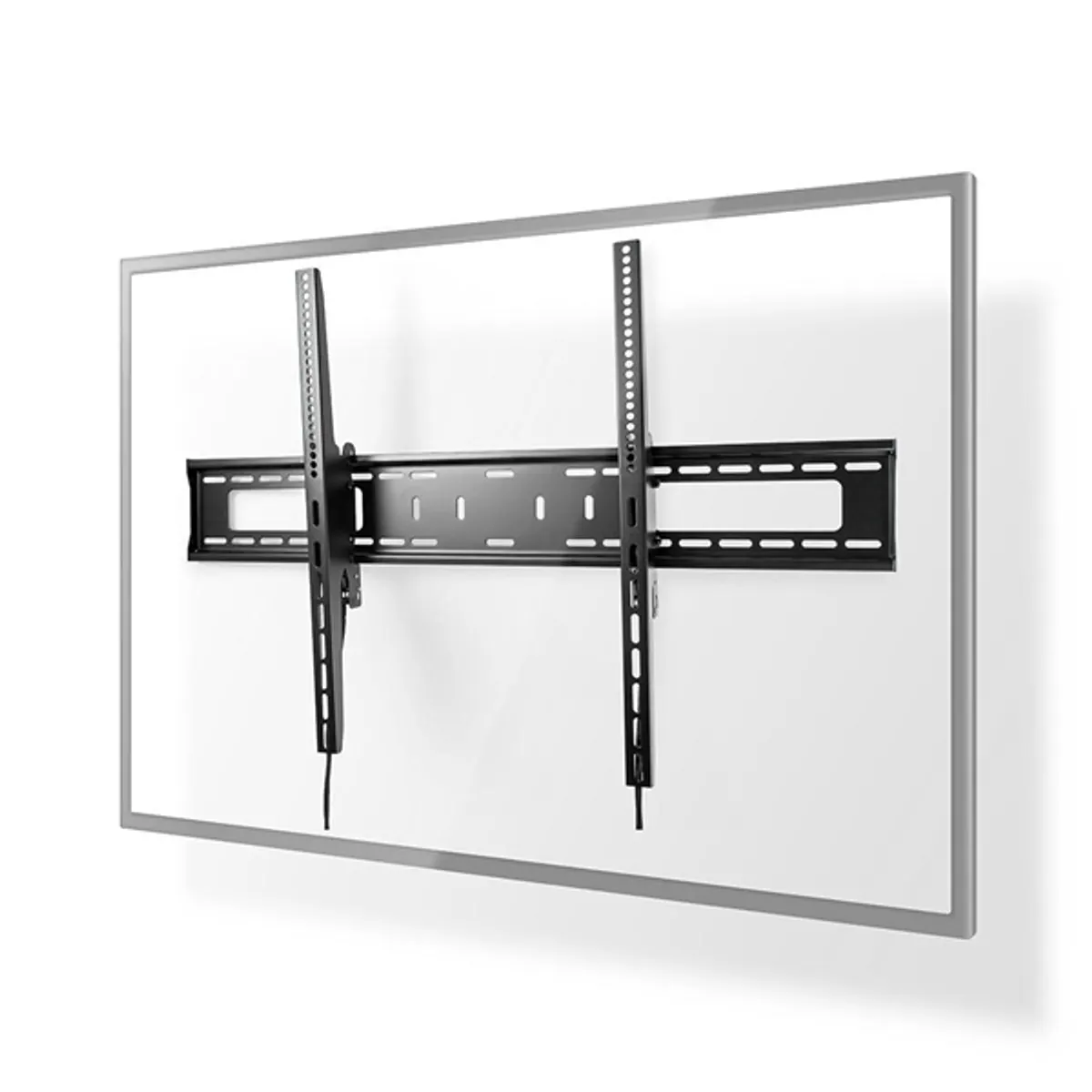 NEDIS TVWM2170BK billenthető fali TV-tartó 60-100" VESA 200x200-900x600 75 kg dönthető 15 szintjelző gyorskioldó kábelek #3