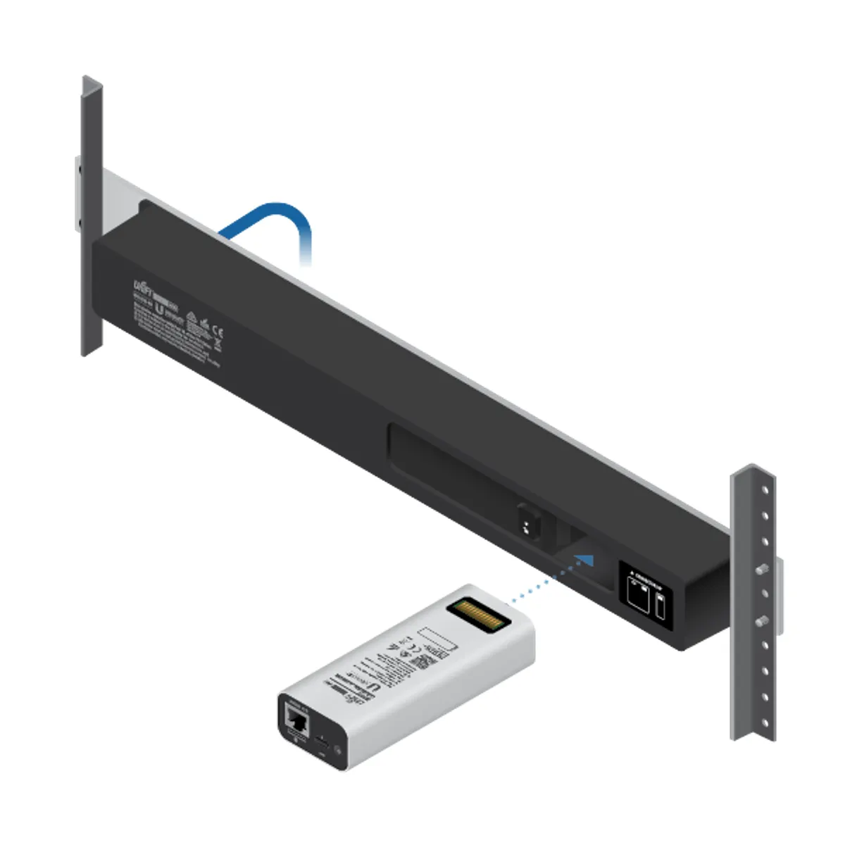 UBIQUITI CKG2-RM Cloud Key Gen2 rack mount kit 1x GbE PoE USB-C power alumínium burkolat #2