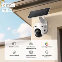TP-LINK TAPO C630 KIT Kültéri napelemes IP65 Pan 340 fok Tilt 90 fok 3K5MP 2x LED világítás microSD 512GB AI mozgás észlelés személy jármű állat #2