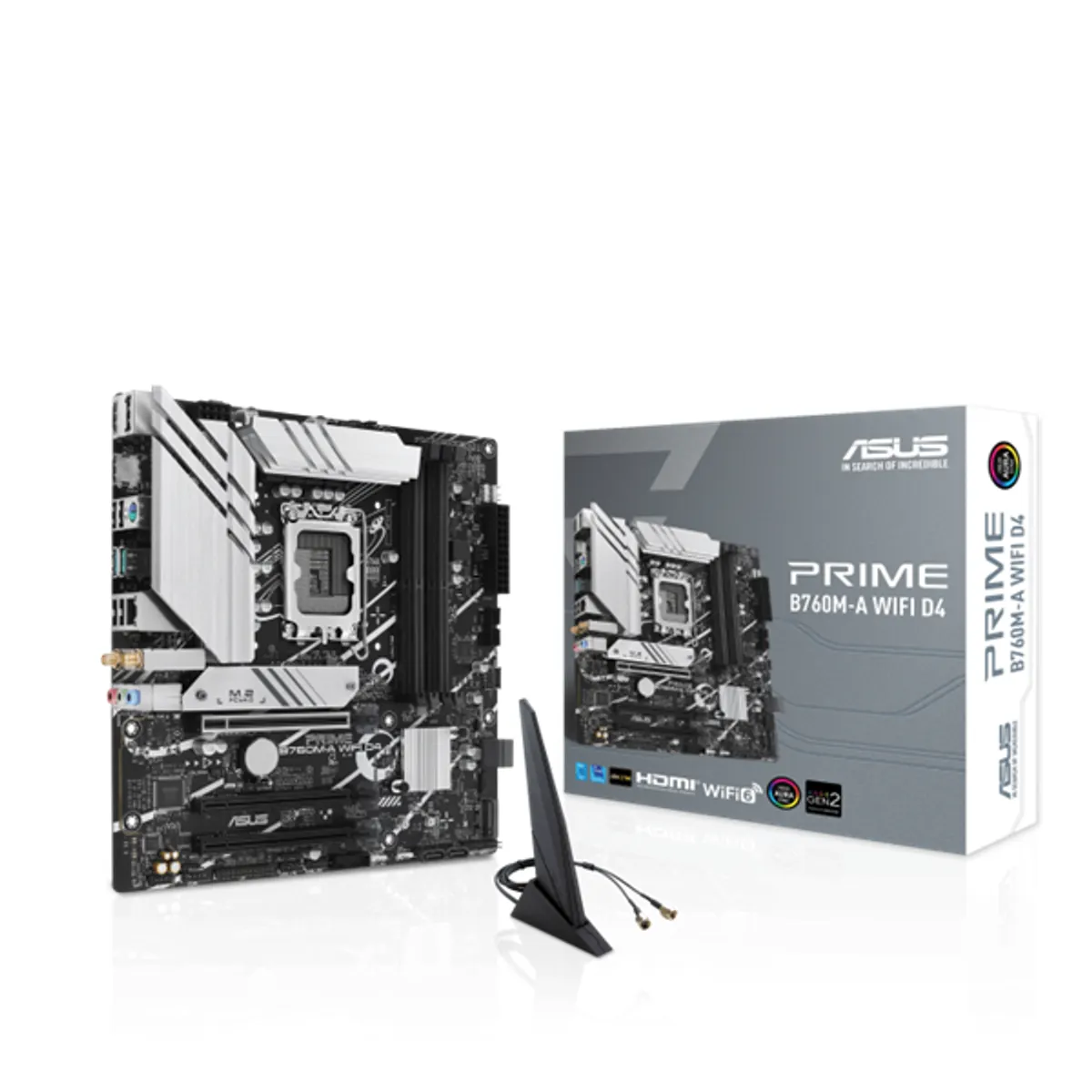 ASUS PCC PRIME B760M-A WIFI D4 Prime B760M-A DDR4 3200 128GB 3x PCIe x16 M.2 2.5GbE HDMI DisplayPort RAID SATA4 USB 3.1 USB 2.0 #1