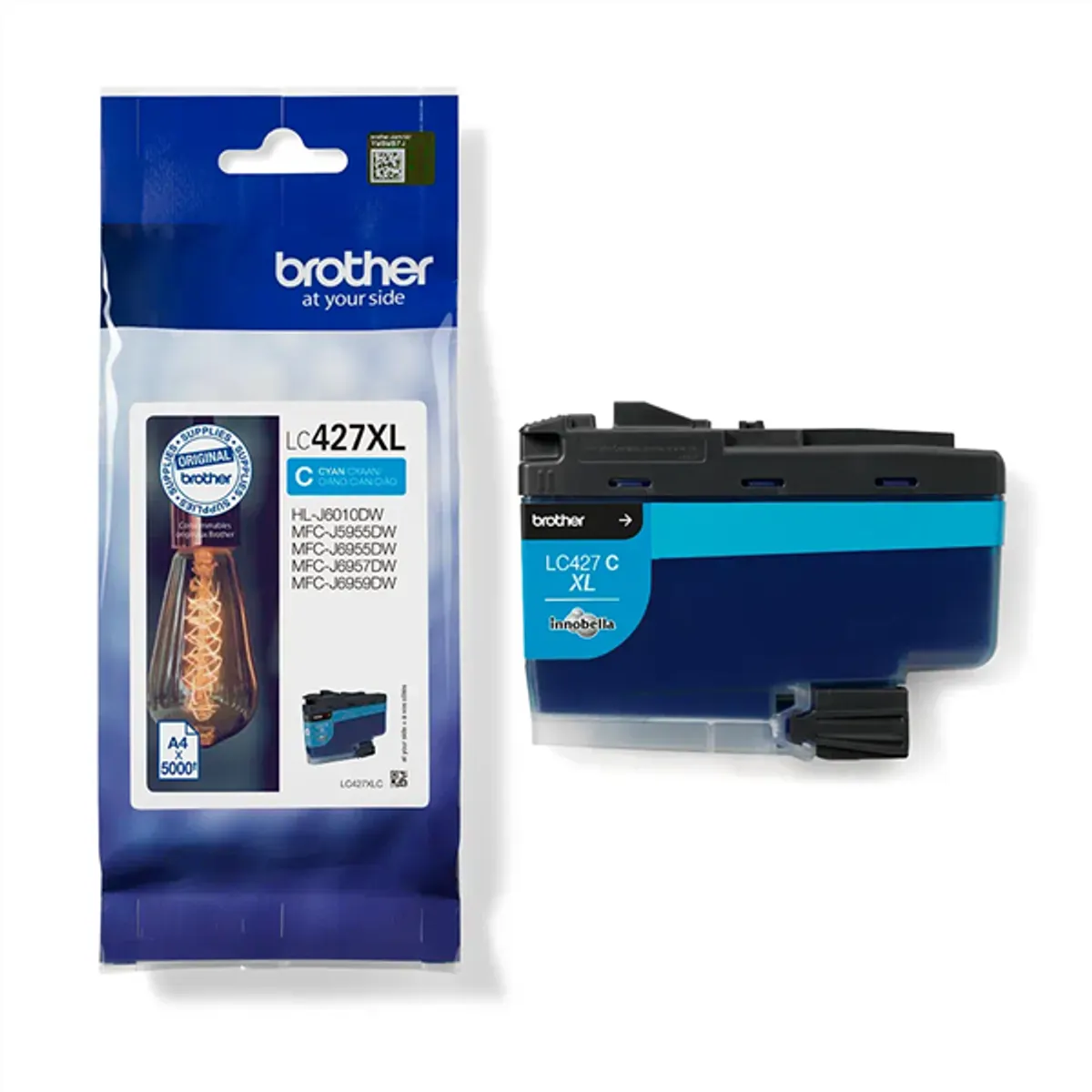 Brother LC427XLC ciánkék tintapatron 5000 oldal xl #1
