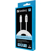 Sandberg 136-57 USB-C USB4 kábel 240W 40Gbps 2m #2