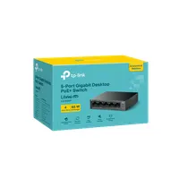 TP-LINK LS105GP LiteWave 5-portos gigabit asztali kapcsoló 4 PoE portok beállítás nélküli #2