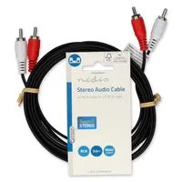 NEDIS CAGL24200BK30 sztereo RCA-kábel 2x RCA dugó hossz 3m #3