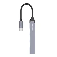 Colorway CW-HUB04 USB-C hub 4-port 1x USB 3.0, 3x USB 2.0 alumínium ötvözet sötétszürke 0,12 m