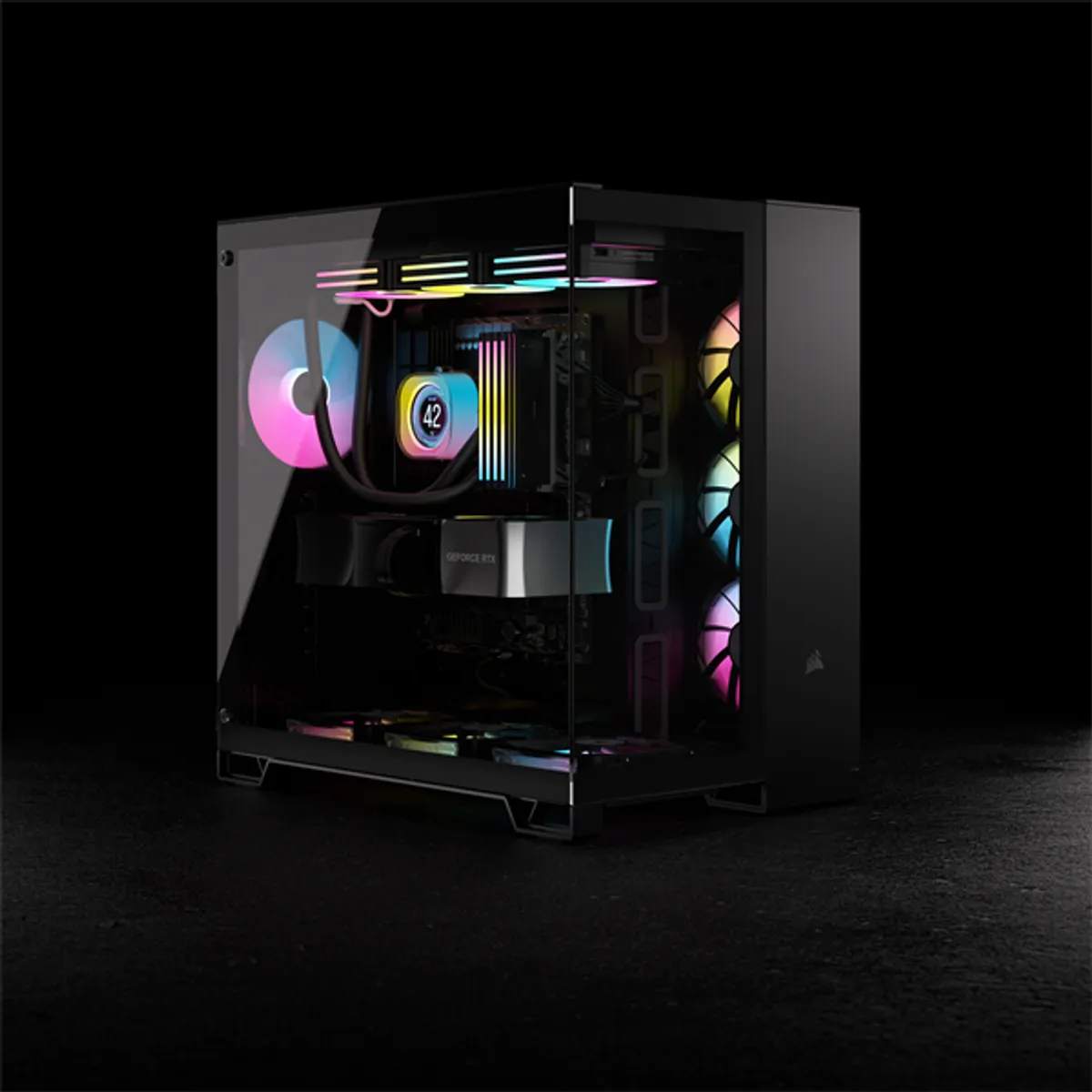 Corsair CC-9011269-WW 6500X RGB iCUE LINK edzett üveg fekete tápegység nélkül #7