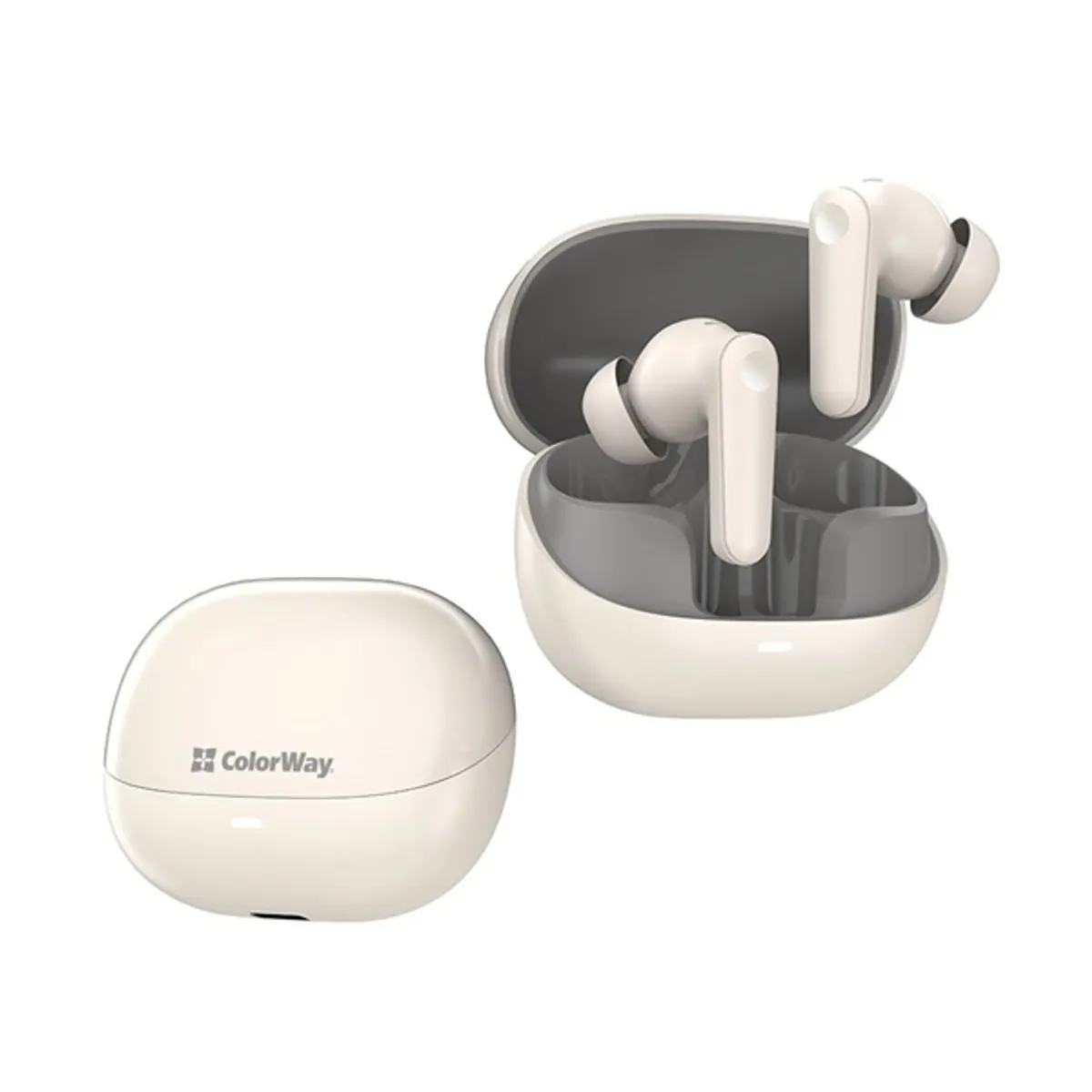 ColorWay CW-TWS1BE slim fülhallgató tws bluetooth 5.3 usb-c bézs 13mm 400 mAh tok #3