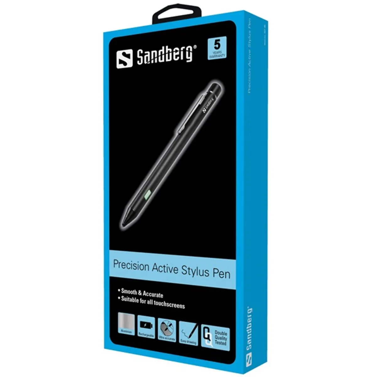 SANDBERG 461-05 Precision Active Stylus Pen 1,5 mm hegy, alumíniumötvözet, 150 mAh, micro USB töltés, 12 óra üzemidő #2