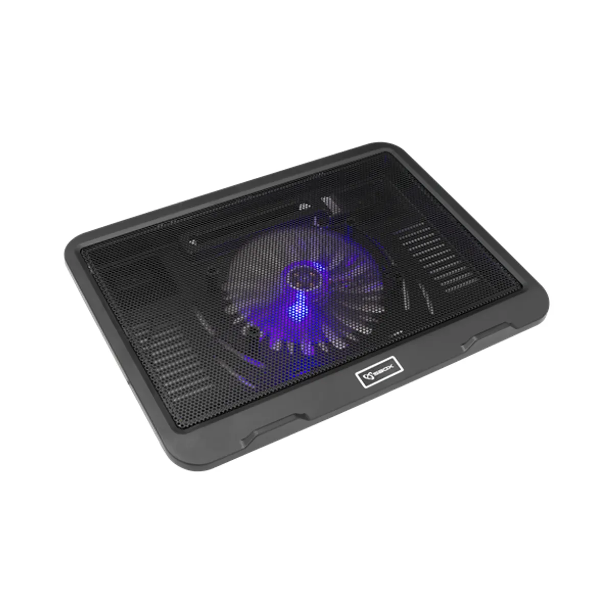 SBOX CP-19 Notebook hűtőpad 15,6" 1x140 mm ventilátor USB hub állítható dőlésszög fekete #1